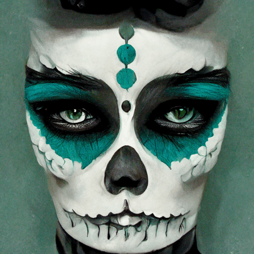Dia De Los- Mint Green