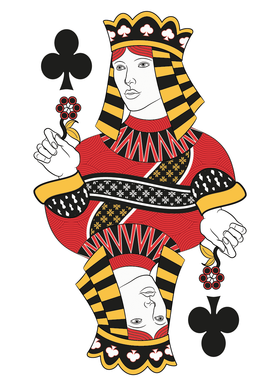 Queen of Clubs - English