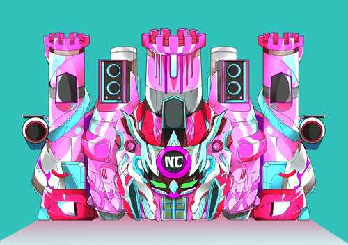 Fundam Facade #01 - Cotton Candy Mopeys Colorway