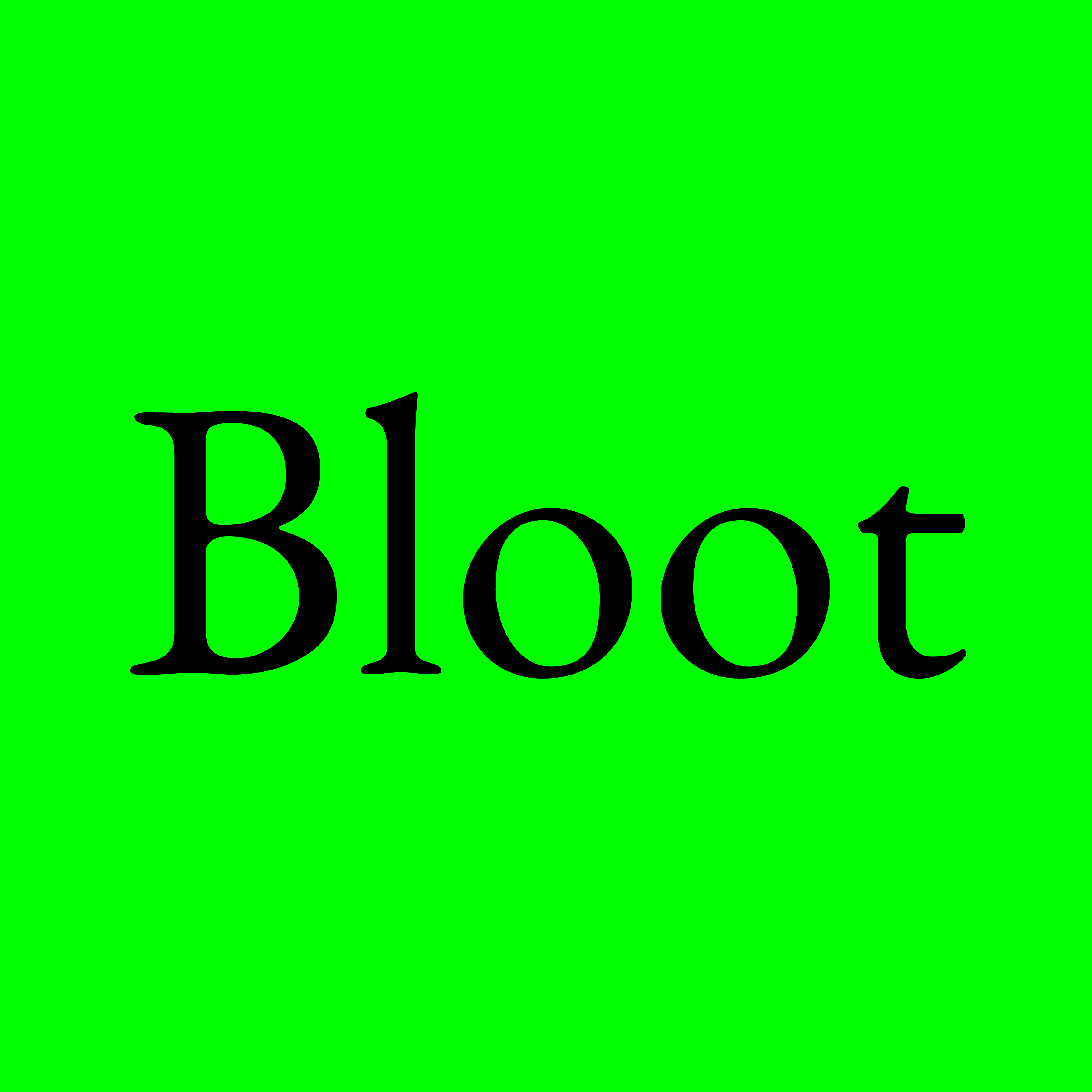 Bloot (not for Weaks)