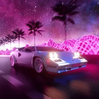1974 Countach Night Drive