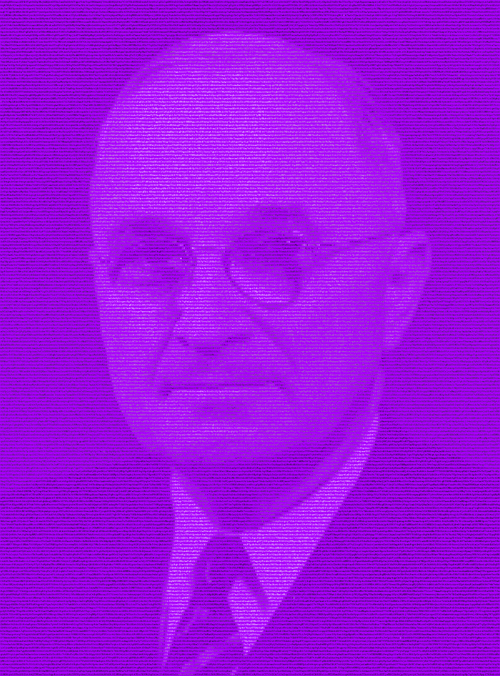 ArtBot art President Harry S. Truman Violet 1/1 Rare Unique