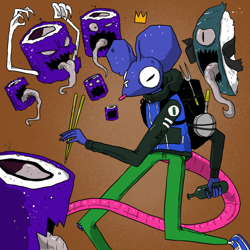 Night of the Killer Sushi (Color Variant 006)