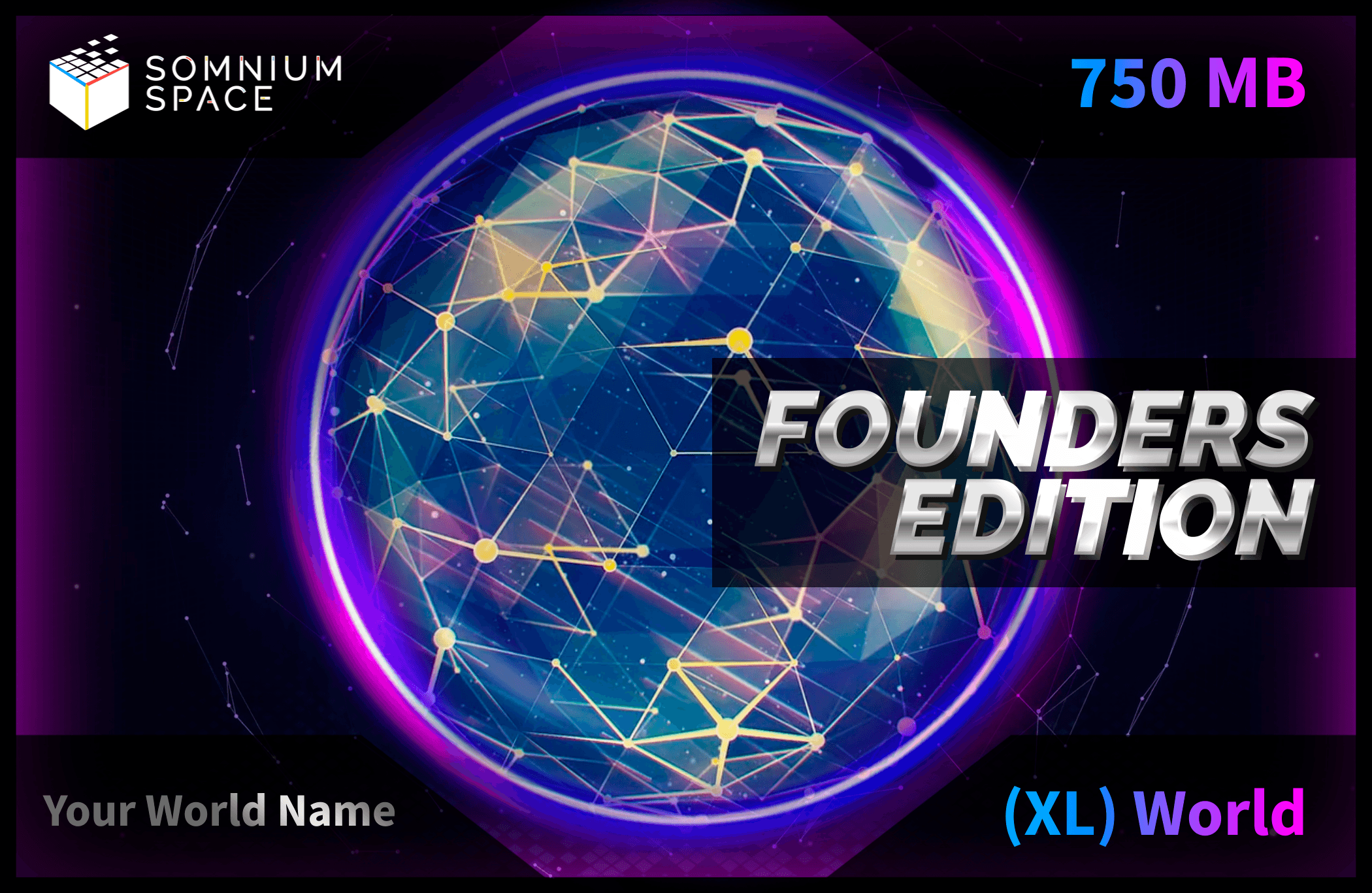Extra Large (XL) WORLD in Somnium Space - Founders Edition (FE)