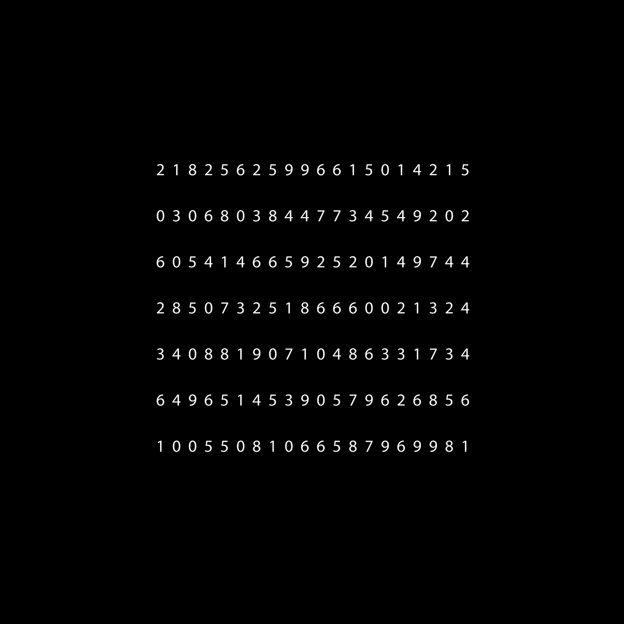 100.000 Digits of Pi #23 - 100.000 Digits of Pi | OpenSea