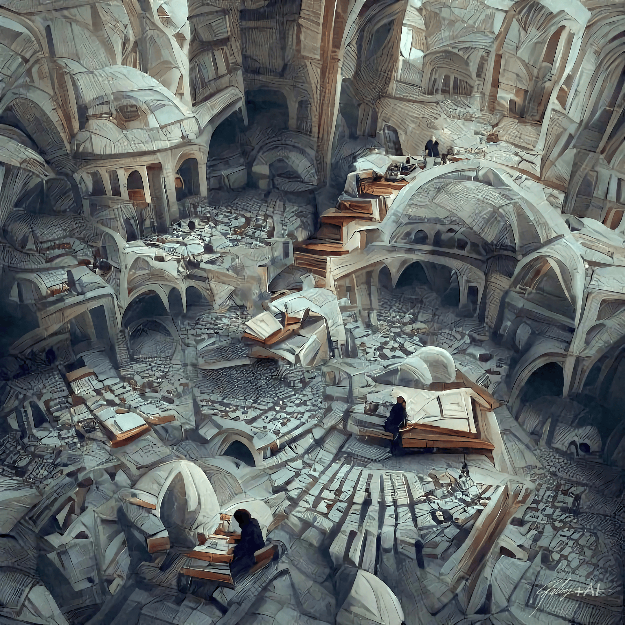 4 dimensional Ottoman library