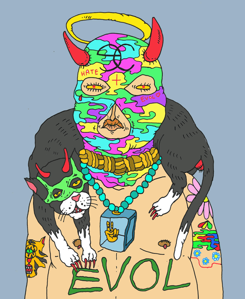 Cat slave of EVOLARTCOMP.