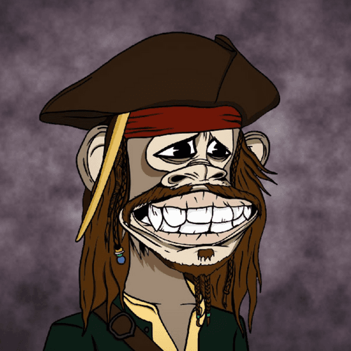 Animated Bored Ape [ Johnny Depp 2 ]