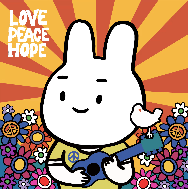 Love, Peace, Hope Bunny