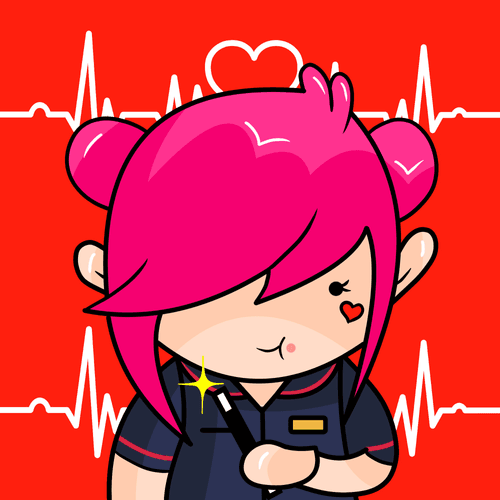 Rainbow Red Nurse Betty