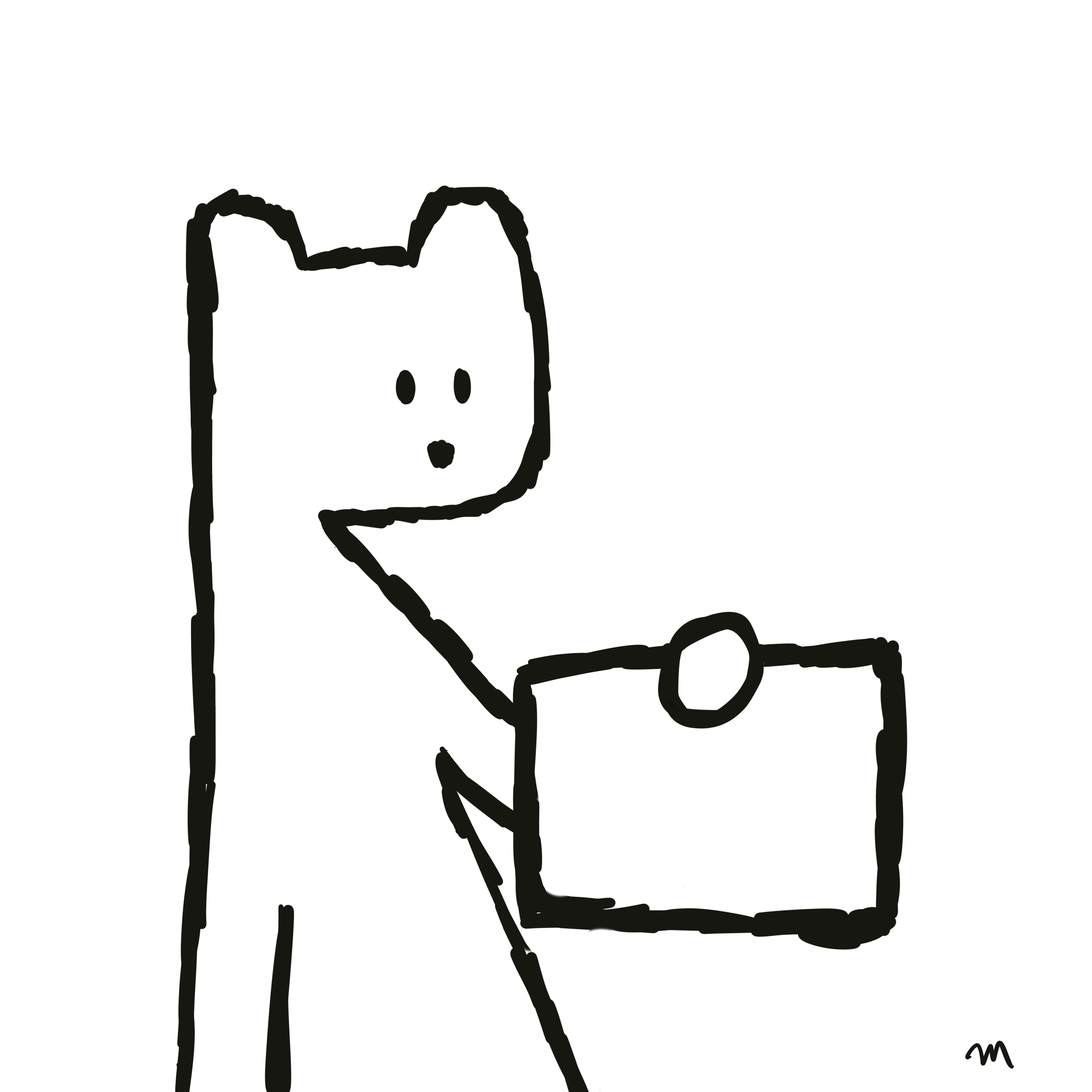 bear with a sign
