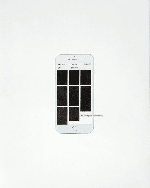 "Black squares framed on whiteness" By Anna Parisi