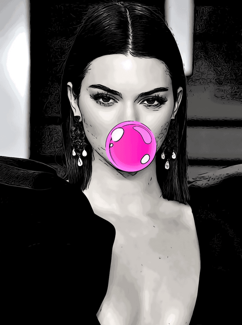 Bubble Gum Kendall Jenner