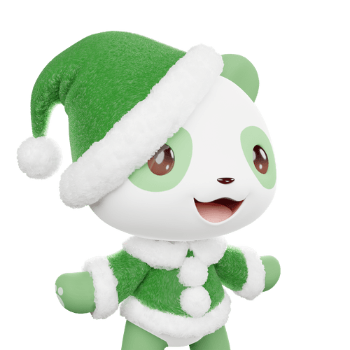 3D LEELEE-Santa-Green-#20439