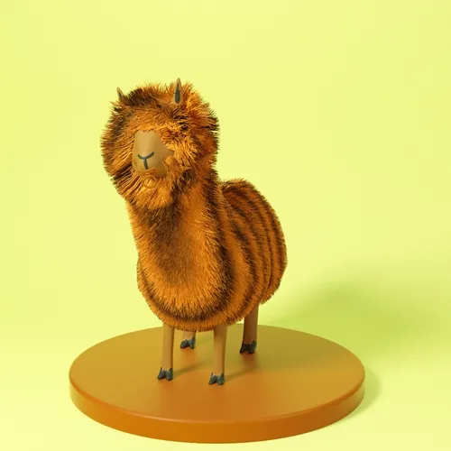 BABYCRYPTOLLAMAS 022: Orange Zebra Baby by Psychdre