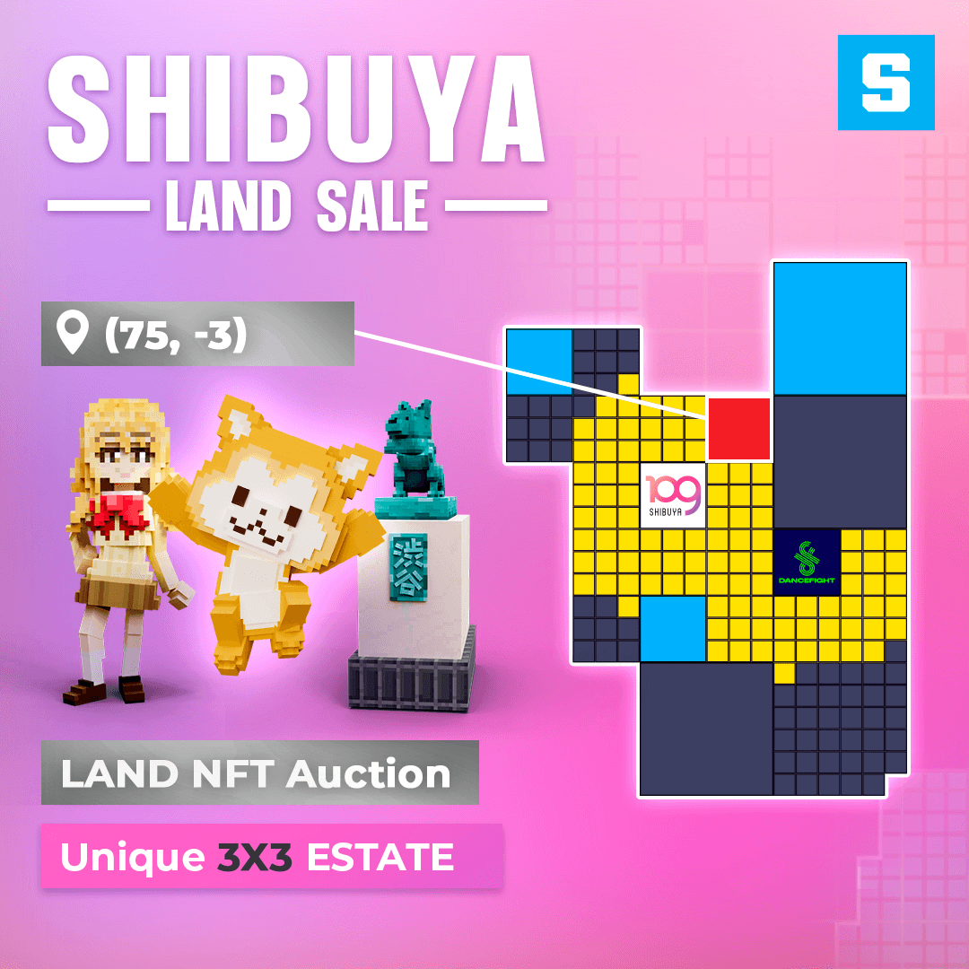 Shibuya LAND Sale - 3x3 Estate S [75,-3]
