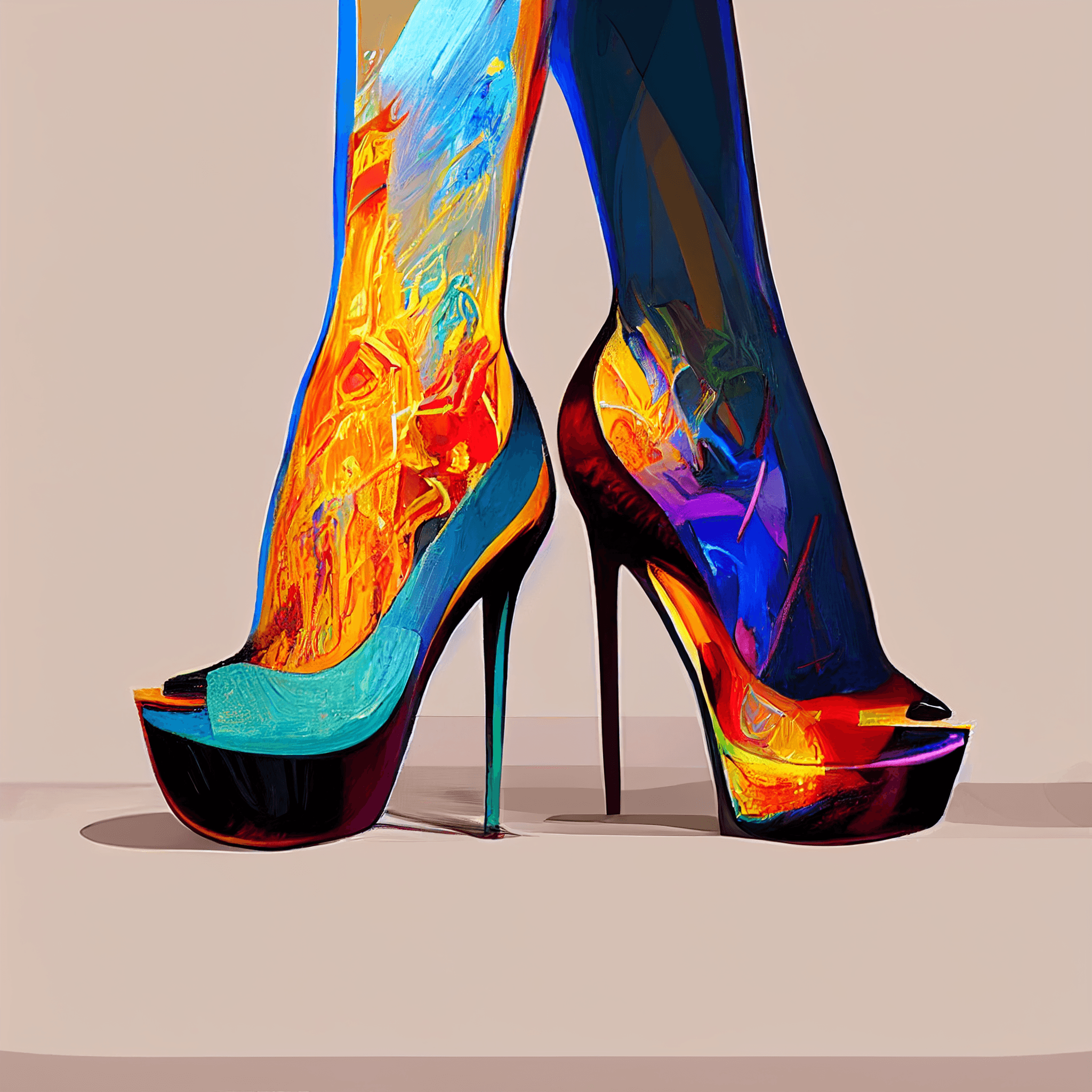 Colorful heels