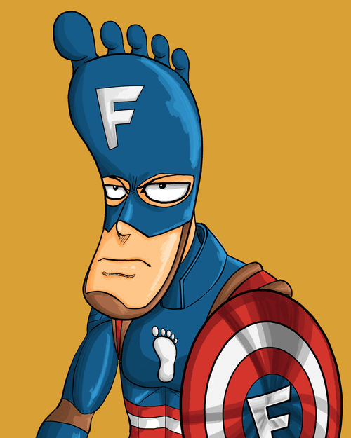 Mr.footface #043 Captain Footface