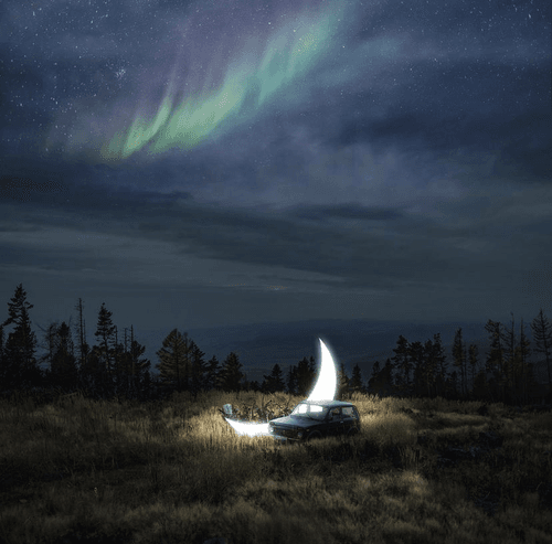 2ème voyage, la lune endormie