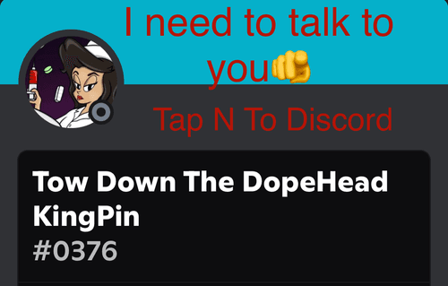 I Need To Talk To You Tap N 2 Da Discord