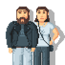 Henry and Karen Pixel Art Characters collection image