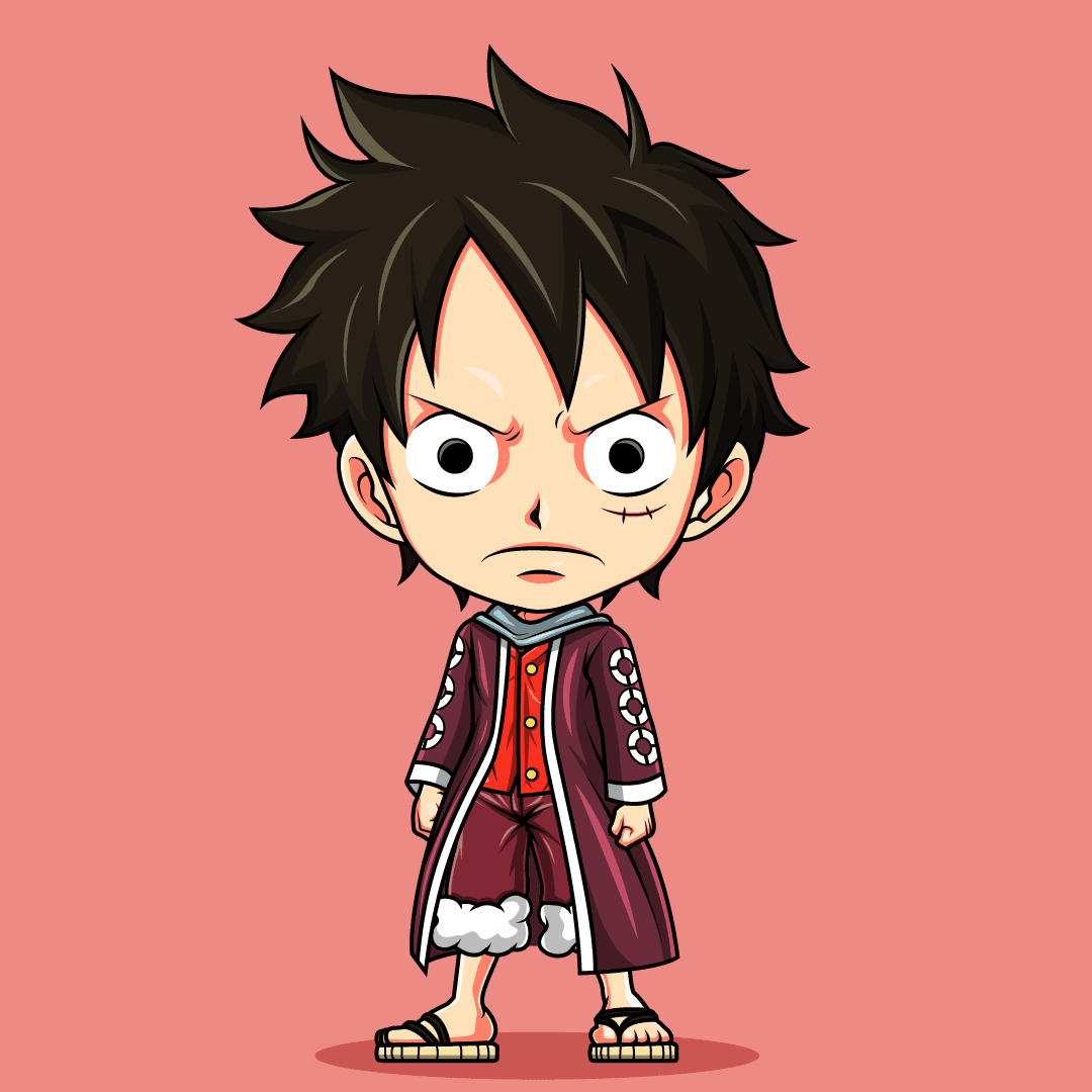 Mugiwara Luffy one piece anime from japan 21857989 Vector Art at Vecteezy