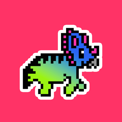 PixelSaurus Tri #0871 [Uncommon]