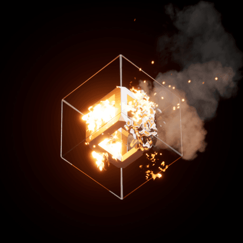 A Burning Cube #10