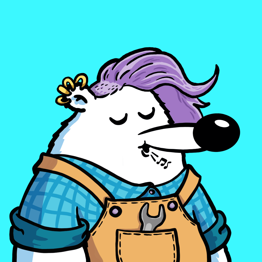 Fluffy Polar Bear #682