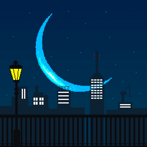 city pixel art