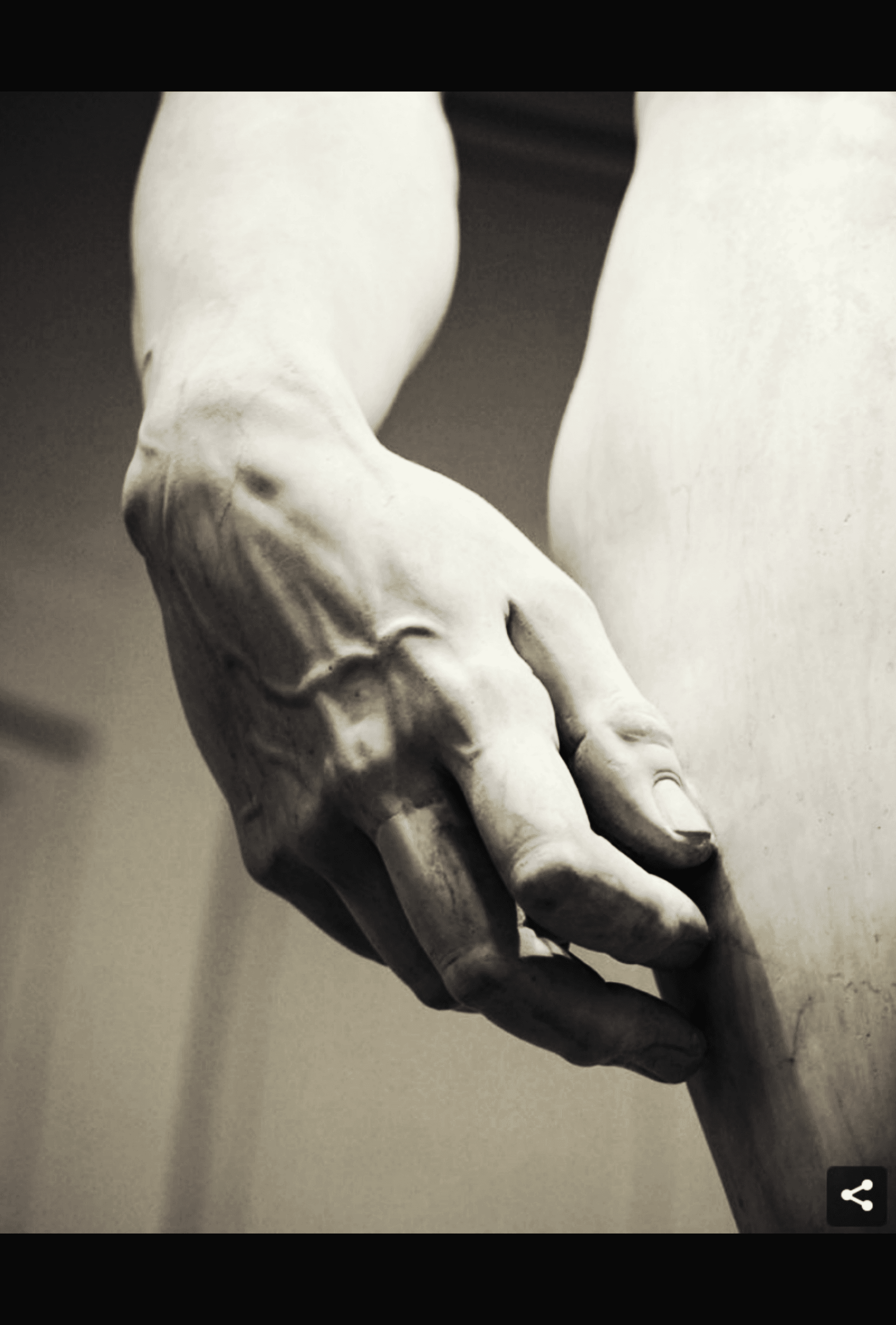 Michelangelo, David; Right Hand 