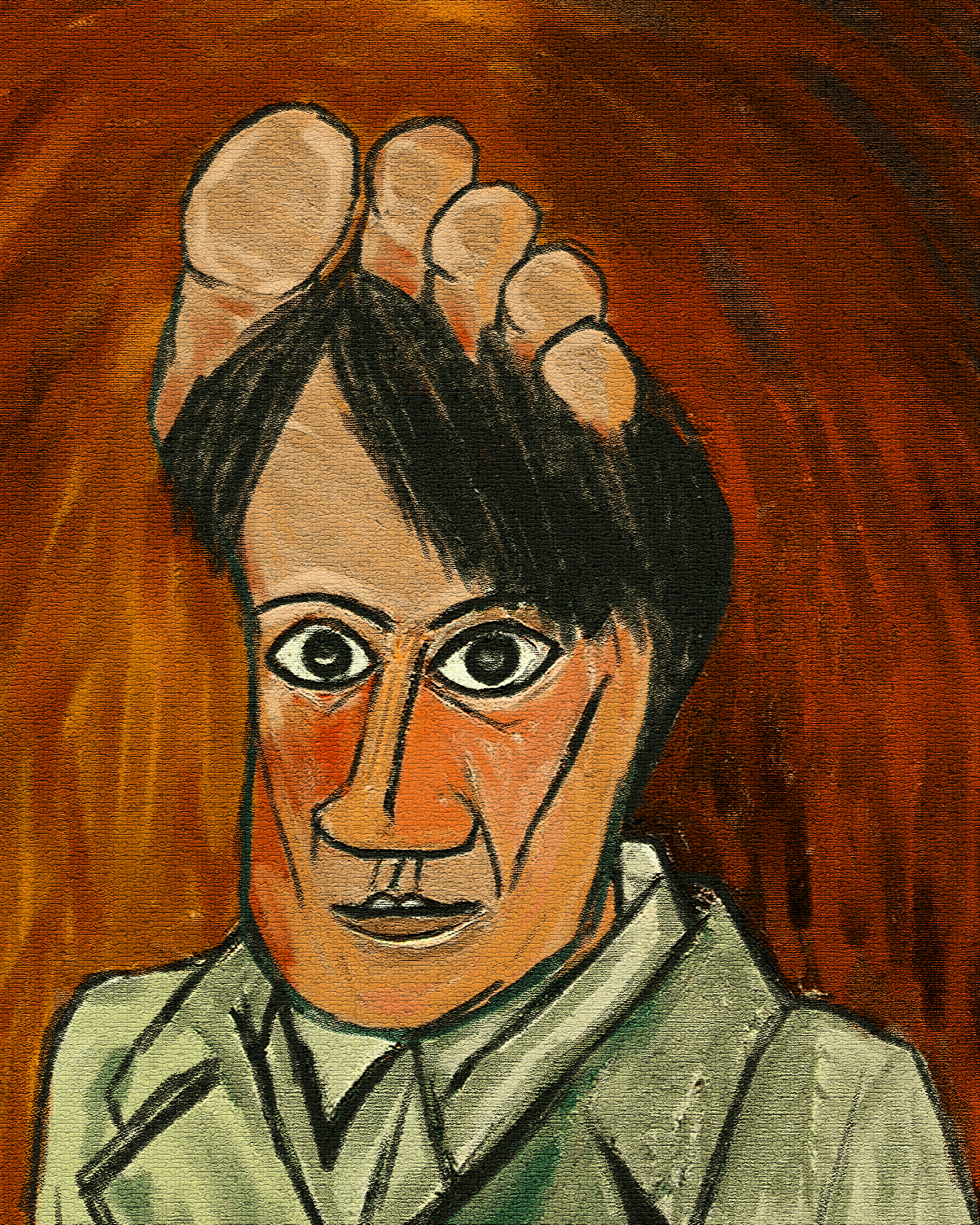 Mr. footface #97 Picasso Foot-portrait