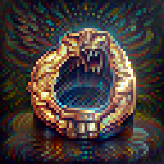 'Apocalypse Roar' Bronze Ring of Reflection