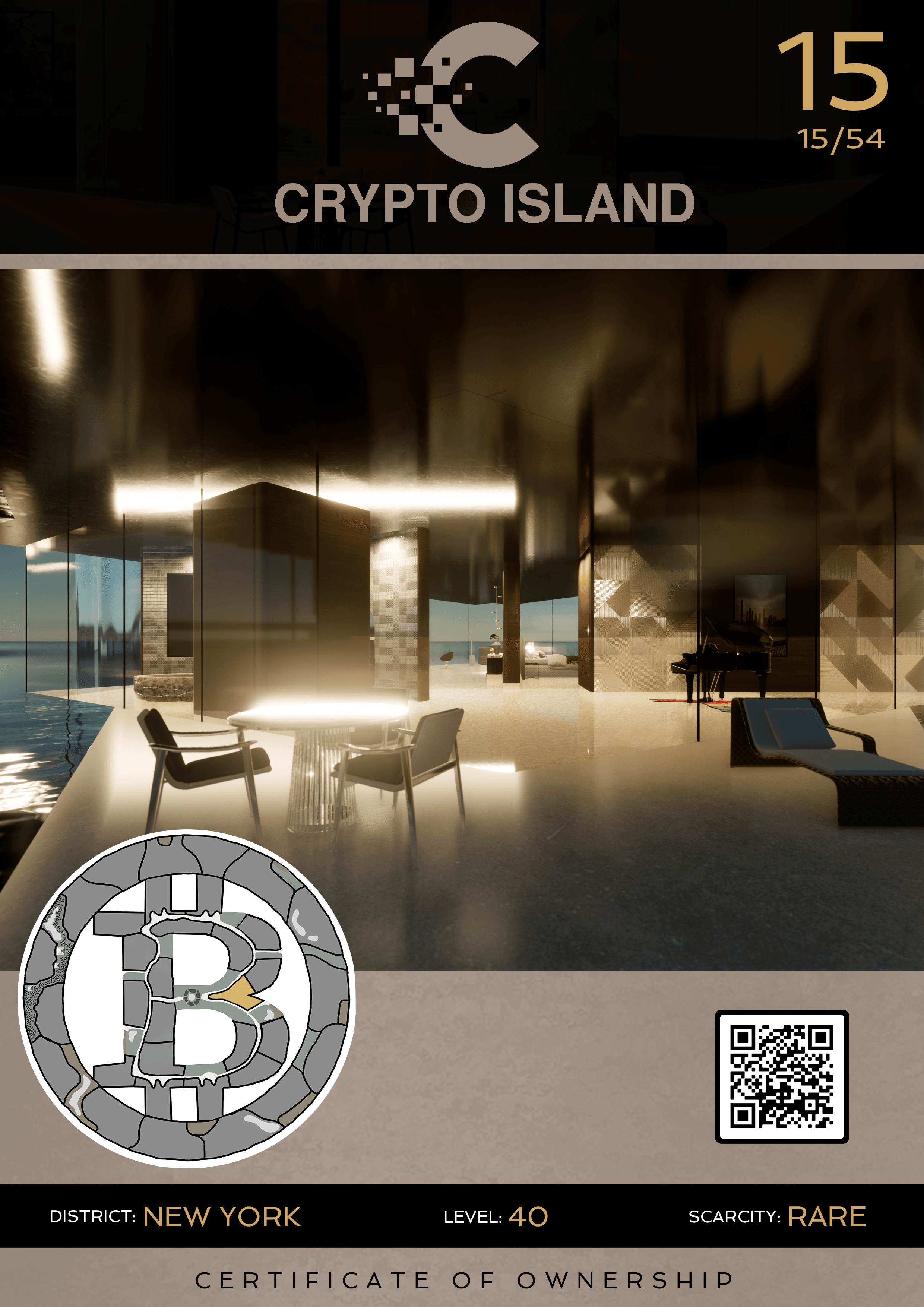 Crypto Island New York #15 RARE