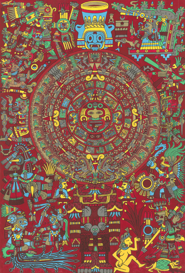 No.023 Aztec“Aztec calendar”Culture & Pattern series