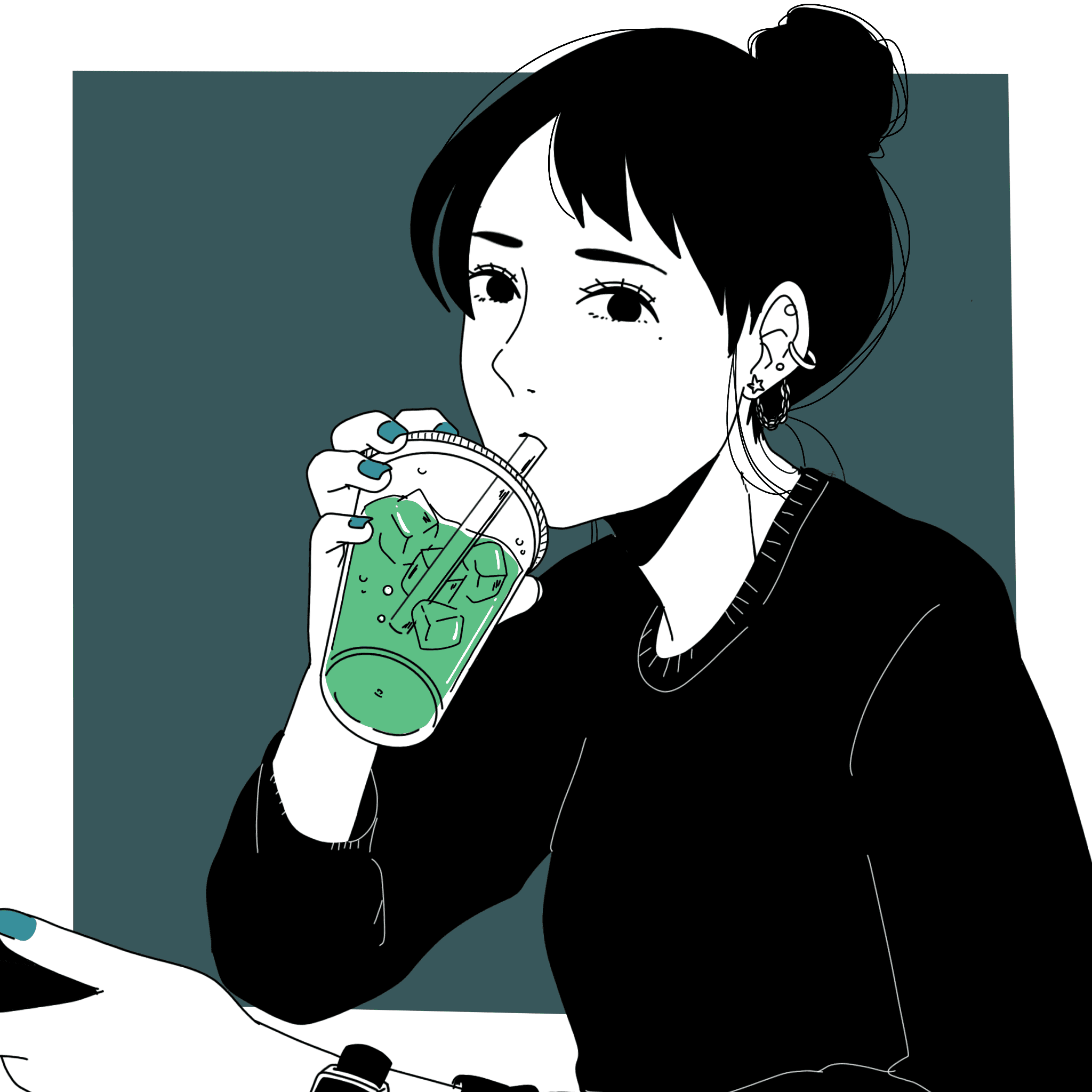 Melon soda girl