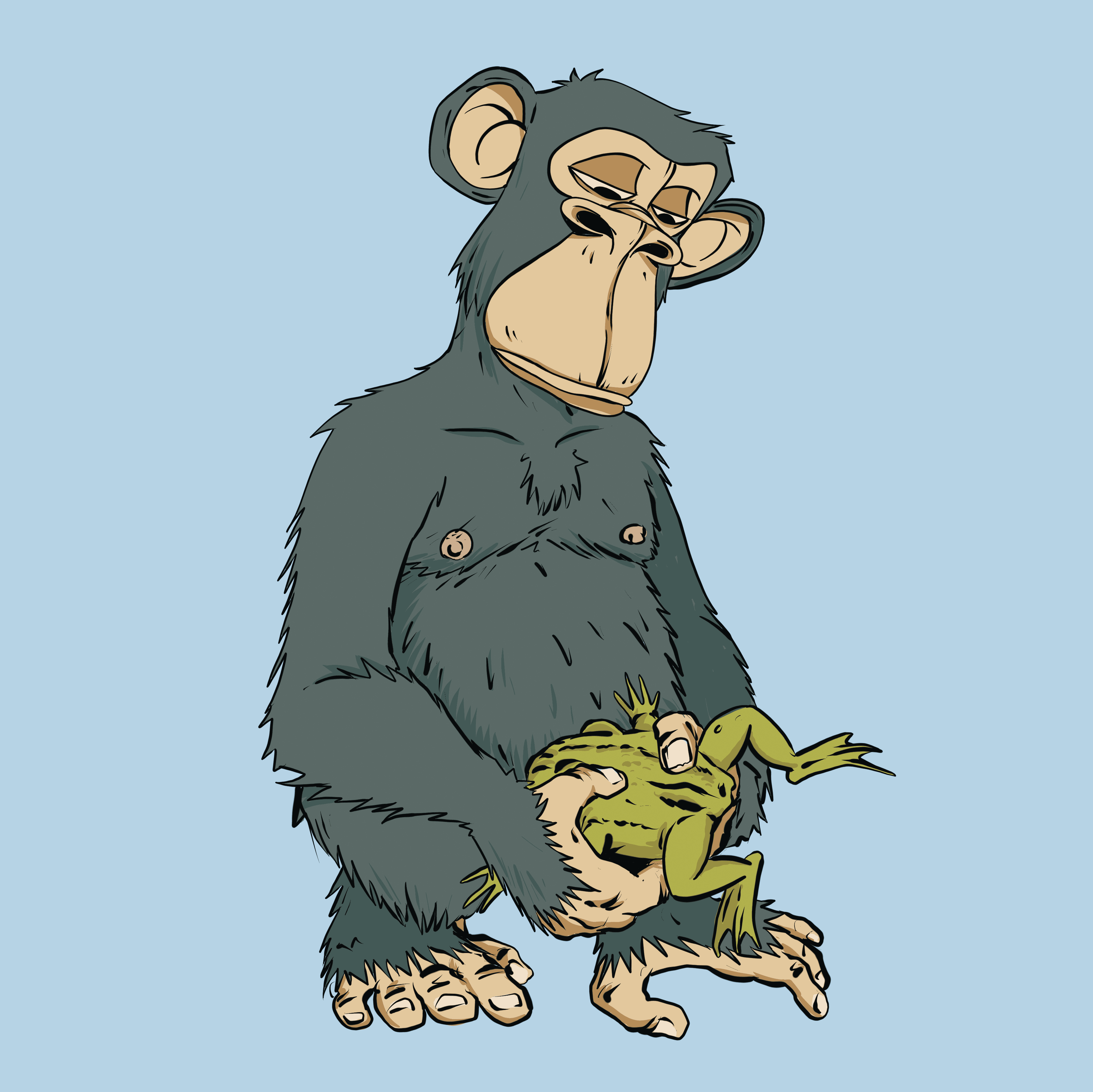 Bored Ape and Frog