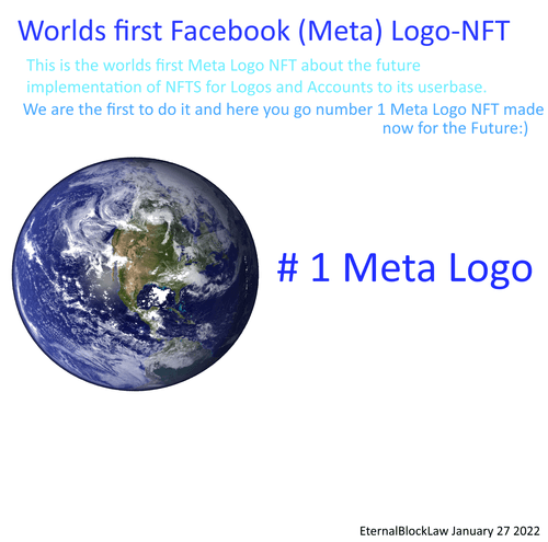 Worlds Number 1 Meta (Facebook) NFT lOGO