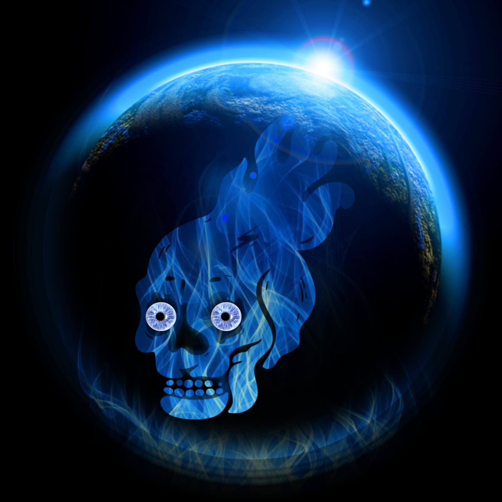 Blazing Earth Skull