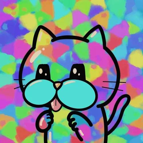 Cat is licking something #92