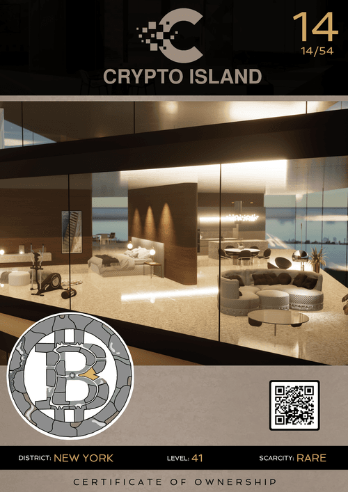 Crypto Island New York #14 RARE