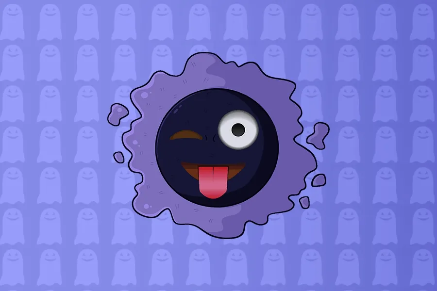 Gastly Stuck Out Tongue Closed Eyes