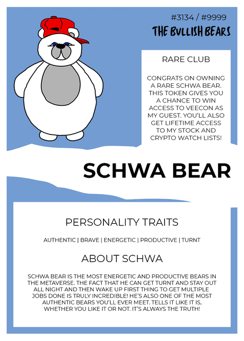 Schwa Rare 3134