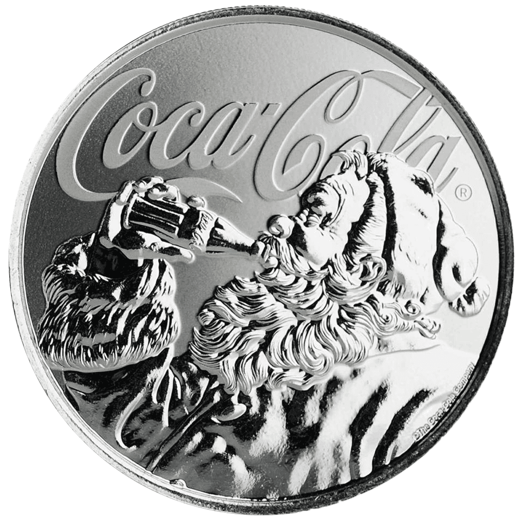Coca Cola and Santa Claus Coin
