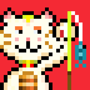 Pixel Angler #133 (maneki-neko girl)