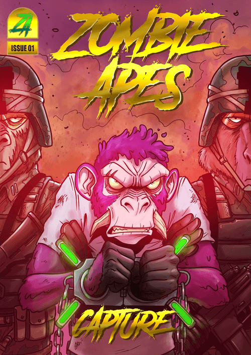 Zombie Apes Comic Issue 1 Covers