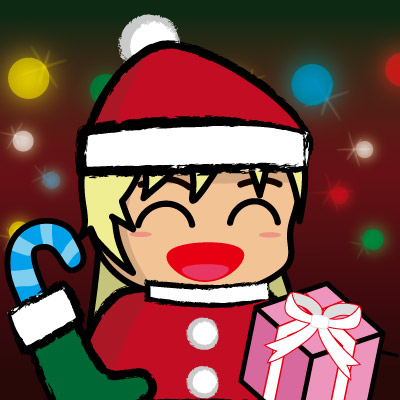 smile girl #25 Santa Claus girl