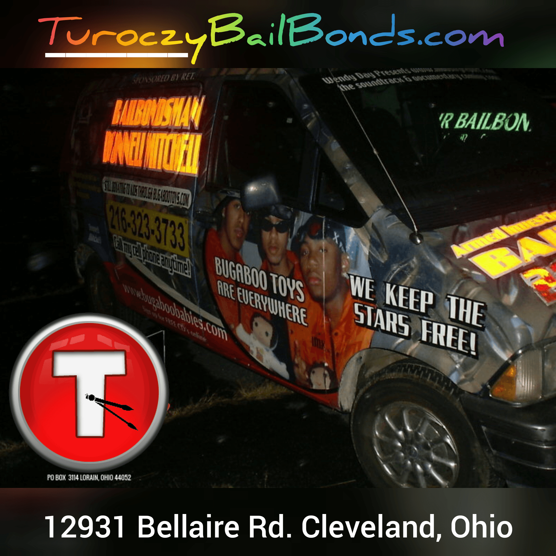 Turoczy Bail Bonds 4-12-2001 mobile design feat. BugabooToys