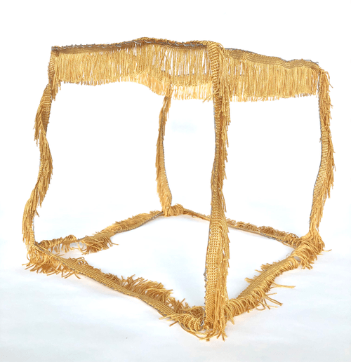 "Fringed Cube" By MARY-ANN MONFORTON