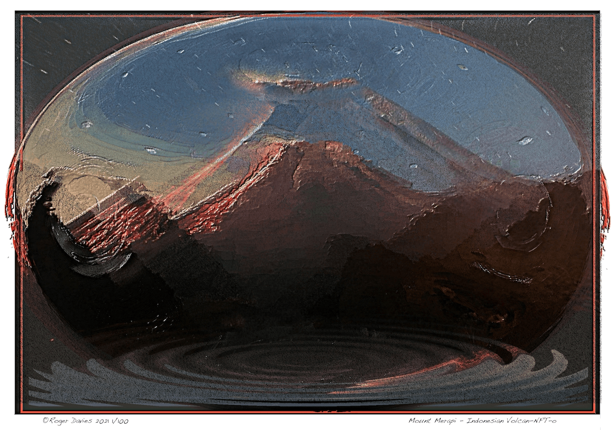 Mount Merapi - Indonesian Volcan-NFT-o